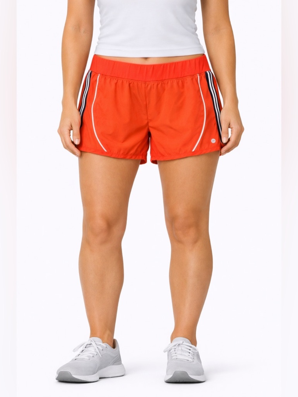 Avia Bright Red Active wear Striped Shorts